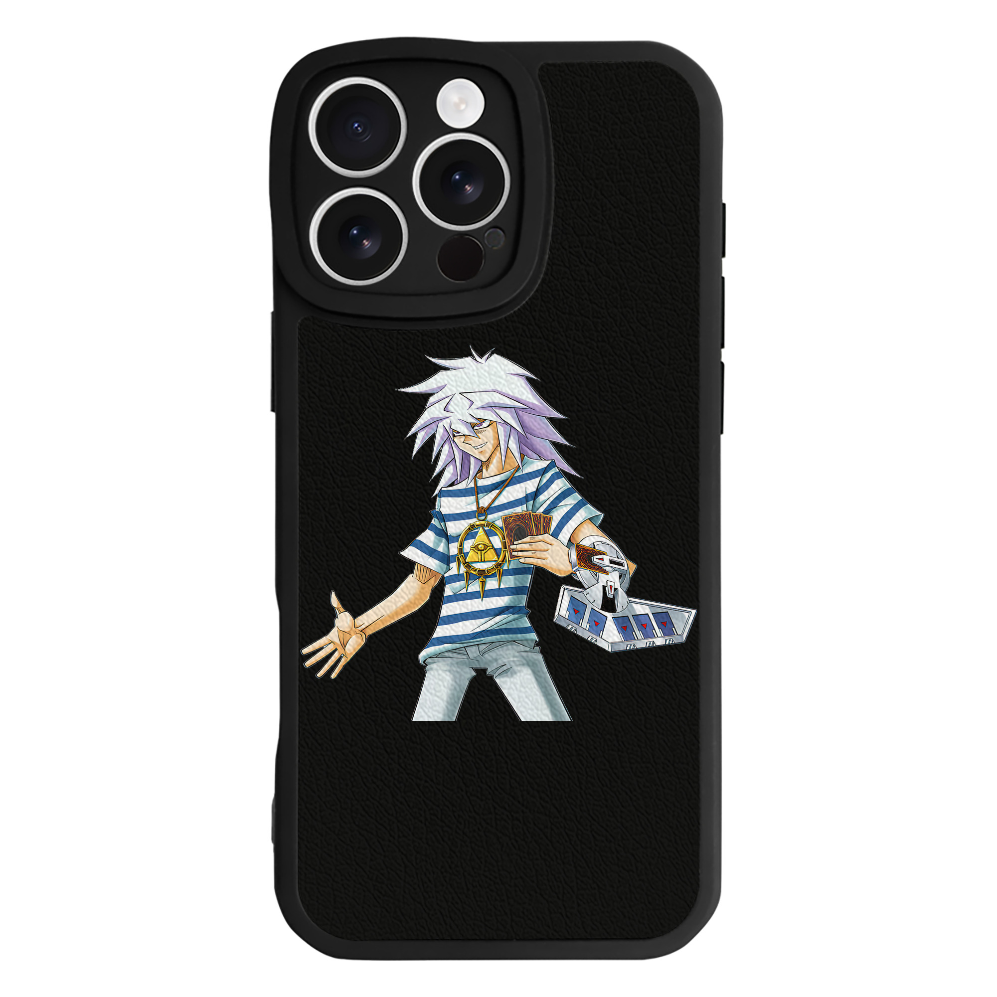 （画像用） 遊☆戯☆王 Yu-Gi-Oh! 【iPhone 16シリーズ対応】シリコンスマホケース（レザー調） 材質：シリコン